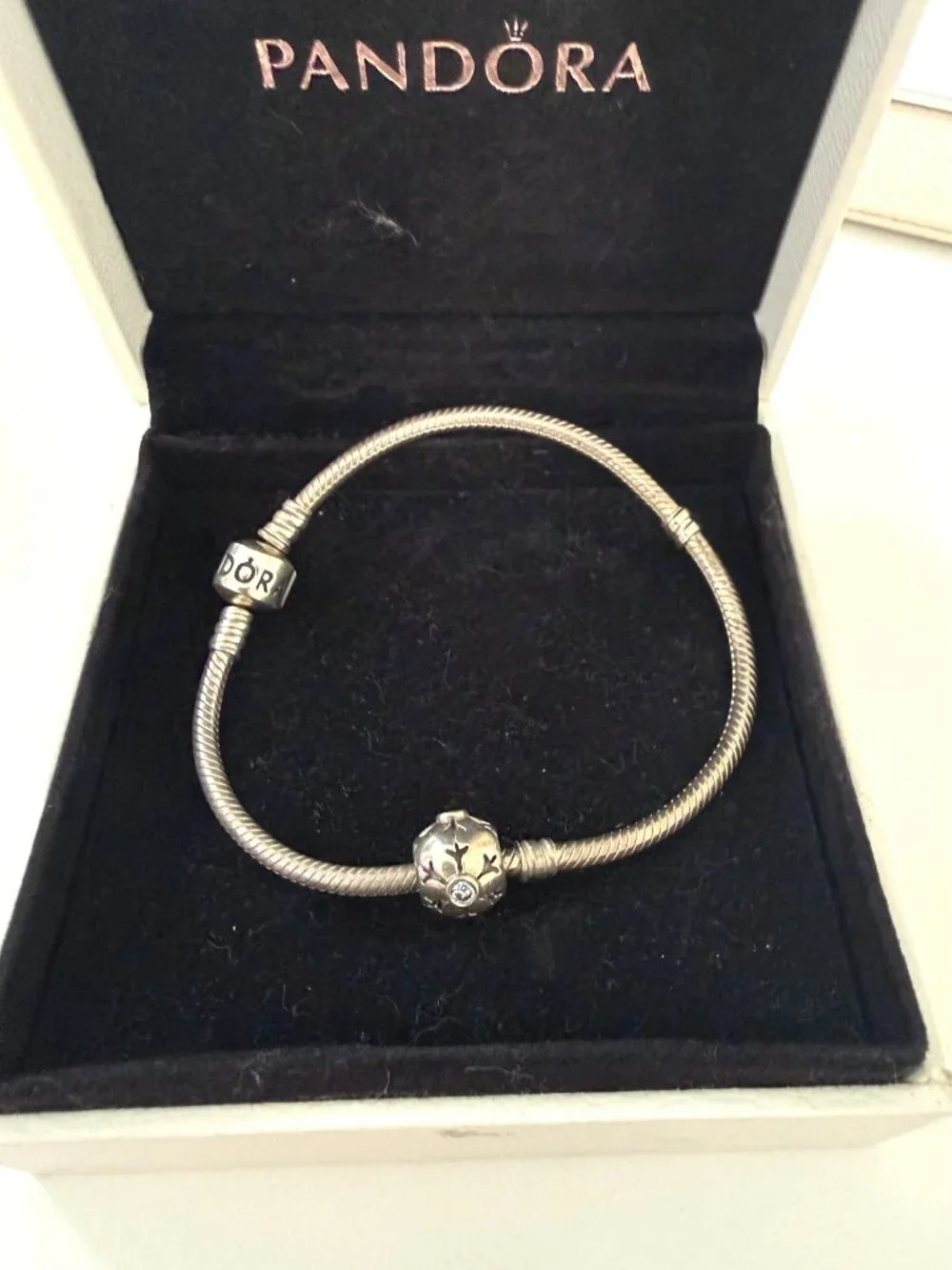 Pandora Snowflake Charm Retired design
